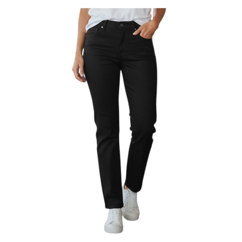 Hillary Radley Black Stretch Jean pants Sz.M EUC.